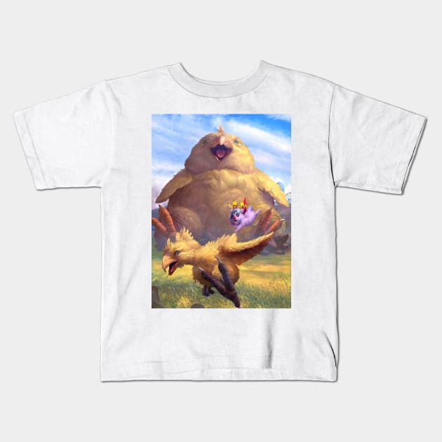 Chocobo Summon Kids T-Shirt by FranGSal